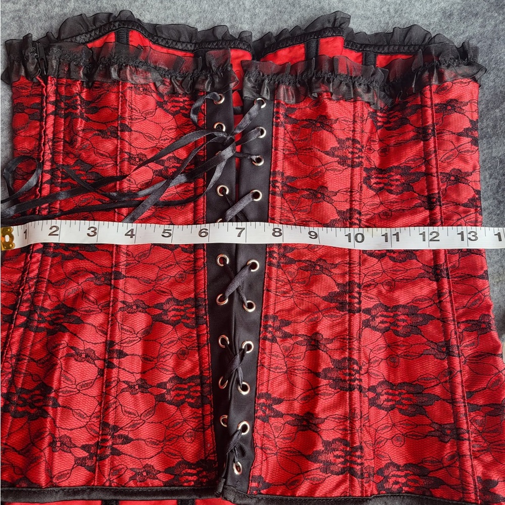 Red Lace Corset-Style